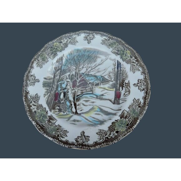 3 Johnson Bros Friendly Village "Sugar Maples" 6 1/8" Bread Plates - Picture 2 of 3